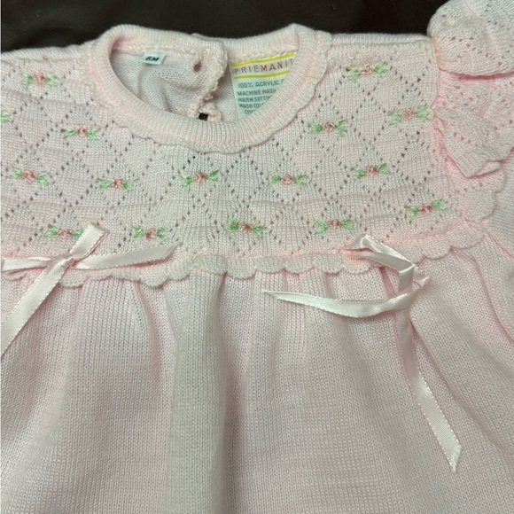 Friemanit Vintage baby pink sweater dress. Size: 6 months - Picture 3 of 6